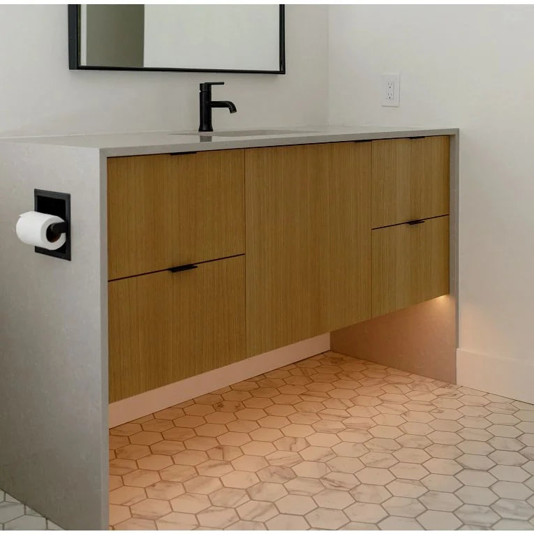 Tru Marmi Silver 4 Inch Hexagon Matte Porcelain Mosaic