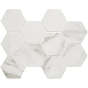 Tru Marmi Extra Matte 4 Inch Hexagon Ceramic/Porcelain Mosaic