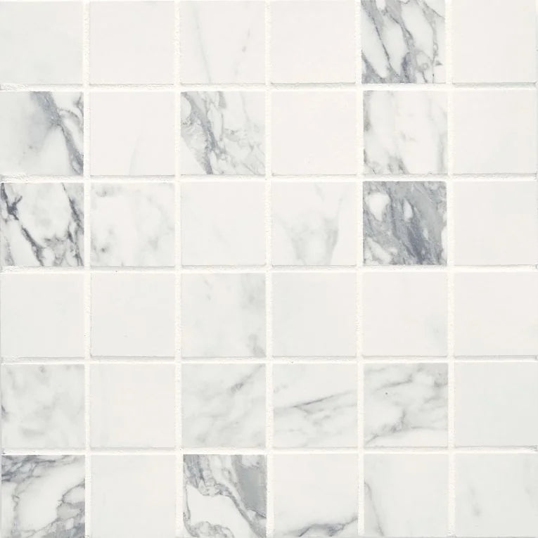 Tru Marmi Arabescato 2x2 Matte Porcelain Mosaic