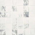 Tru Marmi Arabescato 4 Inch Hexagon Matte Porcelain Mosaic