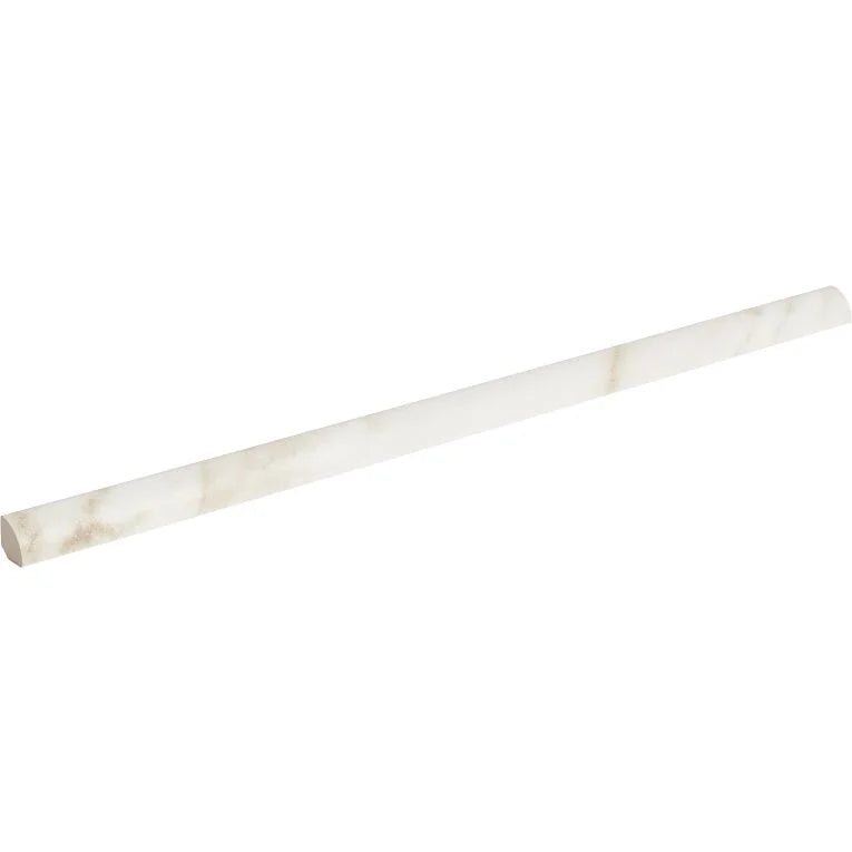 Tru Marmi Gold 1/2x12 Pencil Bullnose Matte Marble Look Porcelain Trim