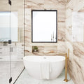 Tru Marmi Gold 3x12 Surface Bullnose Polished Marble Look Porcelain Trim