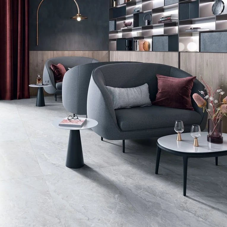 Tru Marmi Silver 24x48 Matte Porcelain Tile