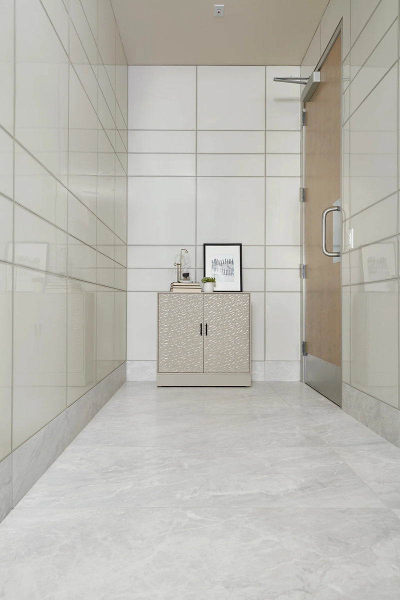 Tru Marmi Silver 24x48 Polished Porcelain Tile