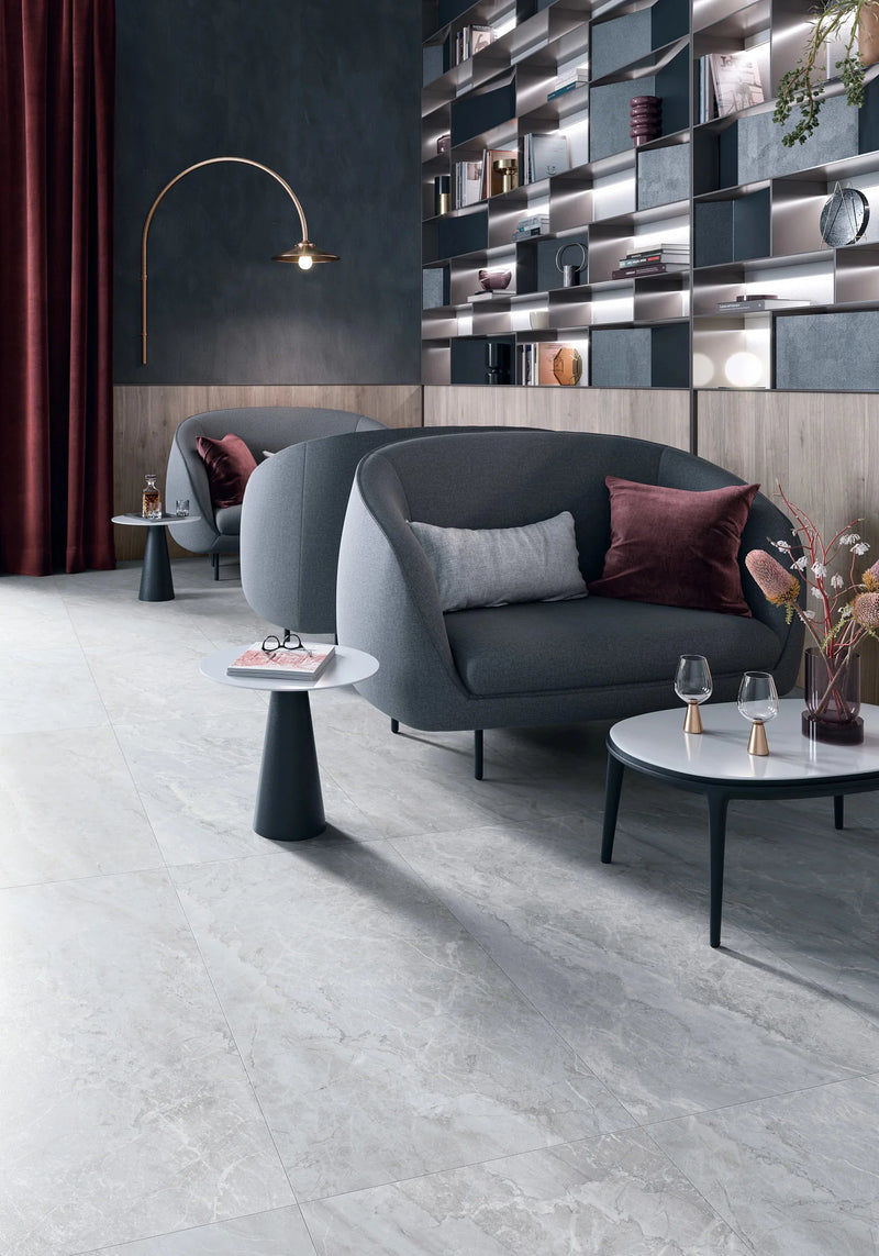 Tru Marmi Silver 24x48 Polished Porcelain Tile