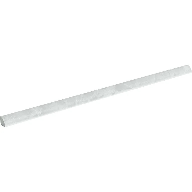Tru Marmi Silver Polished 1/2x12 Pencil Bullnose Porcelain Trim