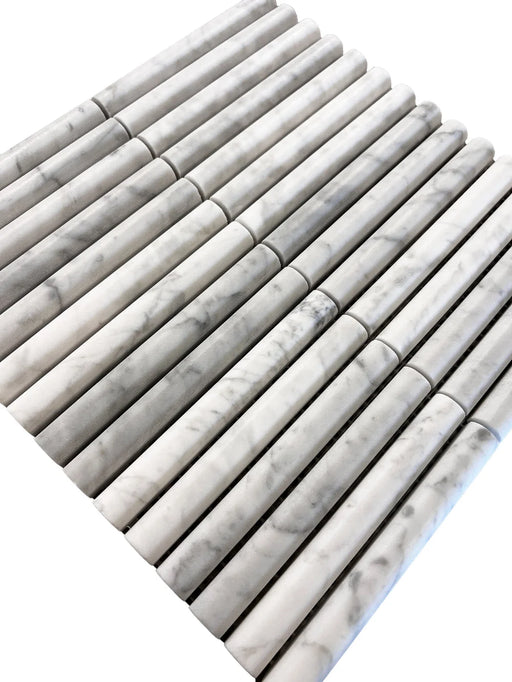 True Arc Carrara Stone Mosaic