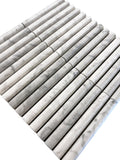 True Concave Carrara Stone Mosaic