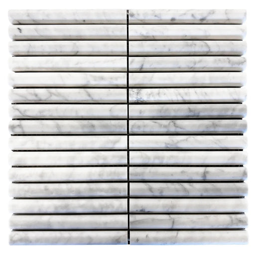 True Arc Carrara Stone Mosaic