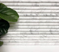 True Concave Carrara Stone Mosaic