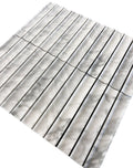 True Concave Carrara Stone Mosaic