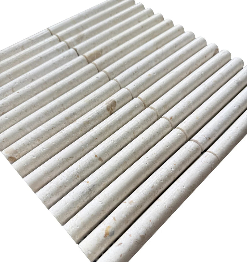 True Arc Golden Shell Beige Stone Mosaic