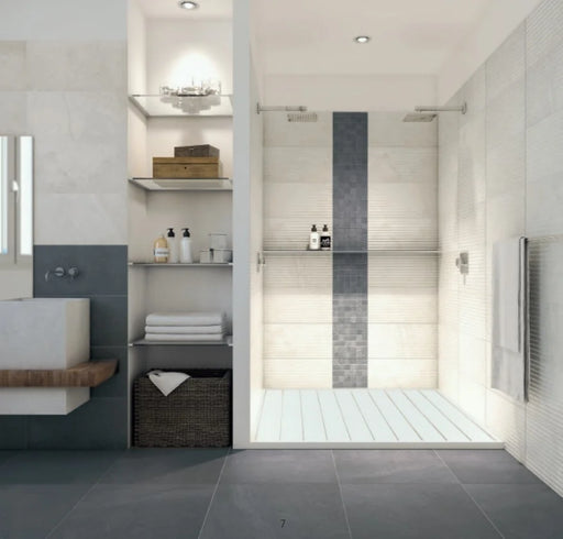 Trust Black 12x24 Brushed Stone Look Porcelain Tile