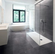 Trust Series Black 12x24 Honed Stone Look Porcelain Tile