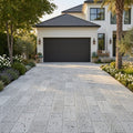 Tufa Limestone Paver 16x24 Tumbled 1.25 inch — Front Yard driveway