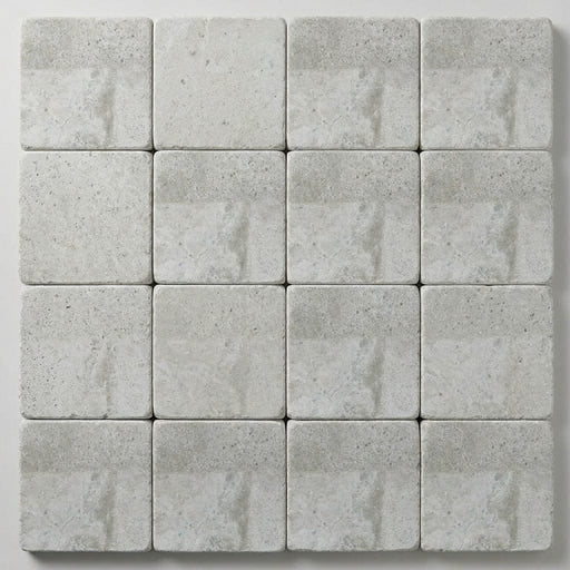 Tufa Limestone Paver 6x6 Tumbled 1.25 inch close-up