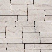 Light Beige 22x8 Tumbled Limestone Ledger Wired Mesh