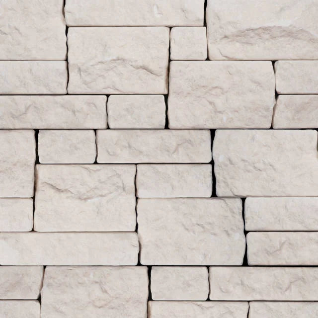 Light Beige 22x8 Tumbled Limestone Ledger Wired Mesh