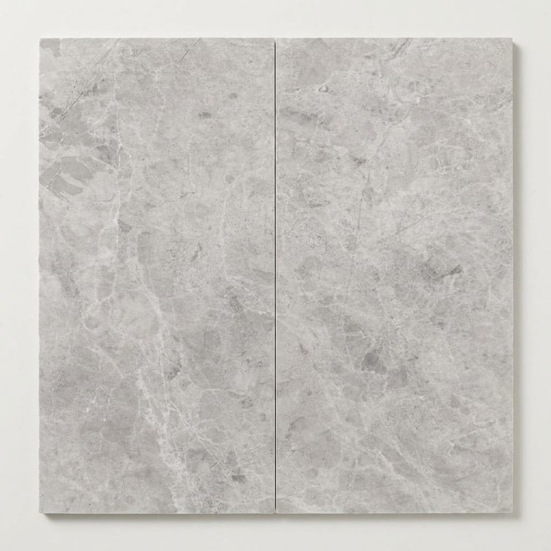 Tundra Gray Marble 12x24 Honed Tile close-up