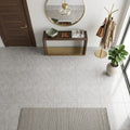 Tundra Gray Marble 24x24 Honed Tile — Foyer floor