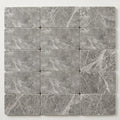 Tundra Gray Marble 3x6 Tumbled Tile close-up