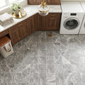 Tundra Gray Marble 6x6 Tumbled Tile — Laundry Room floor