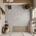 Tundra Grey 12x12 Honed Natural Marble Tile — Mudroom floor