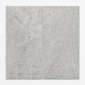 Tundra Grey 12x24 Honed Veined Marble Tile close-up