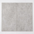 Tundra Grey 12x24 Polished Veined Marble Tile close-up