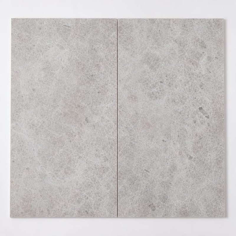 Tundra Grey 12x24 Polished Veined Marble Tile close-up