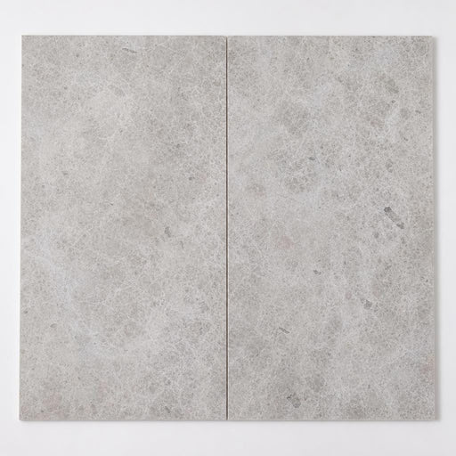 Tundra Grey 12x24 Polished Veined Marble Tile close-up