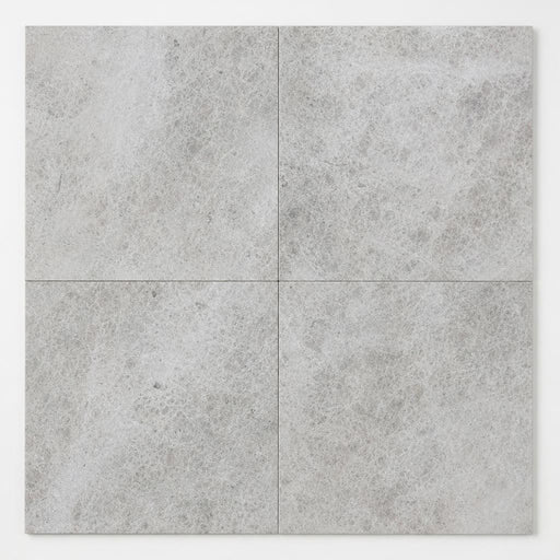 Tundra Grey 18x18 Polished Veined Marble Tile close-up