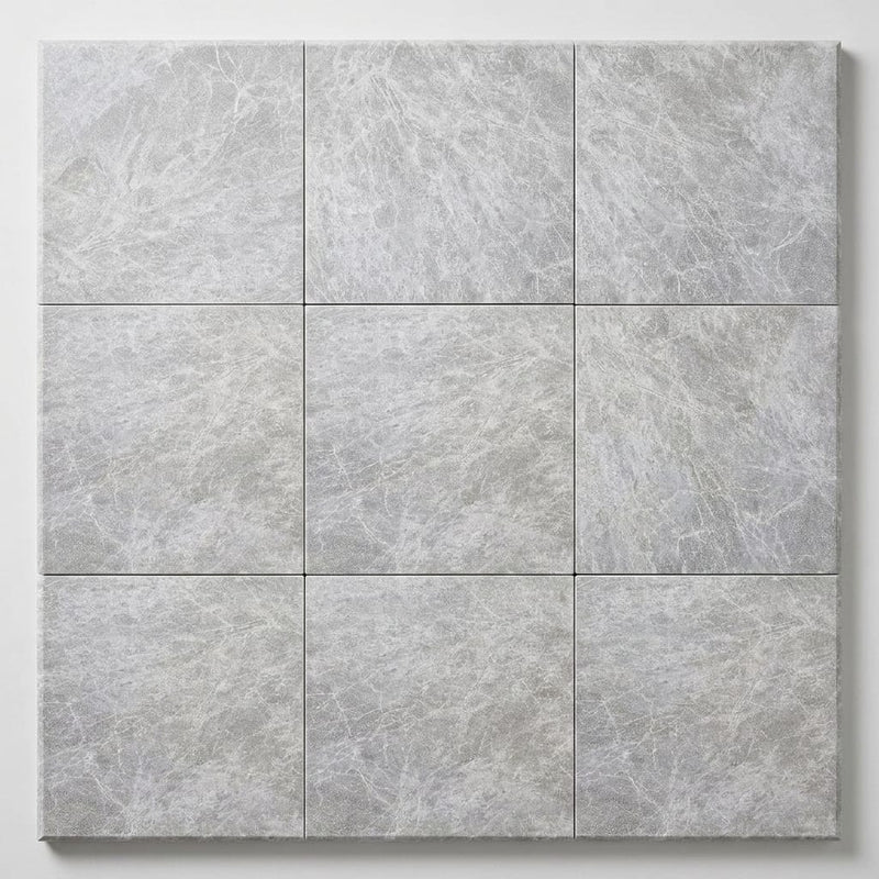 Tundra Marble Leather (Sandblasted & Brushed) 12 x 12 x 1.25 Bullnose Coping 12x12 close-up