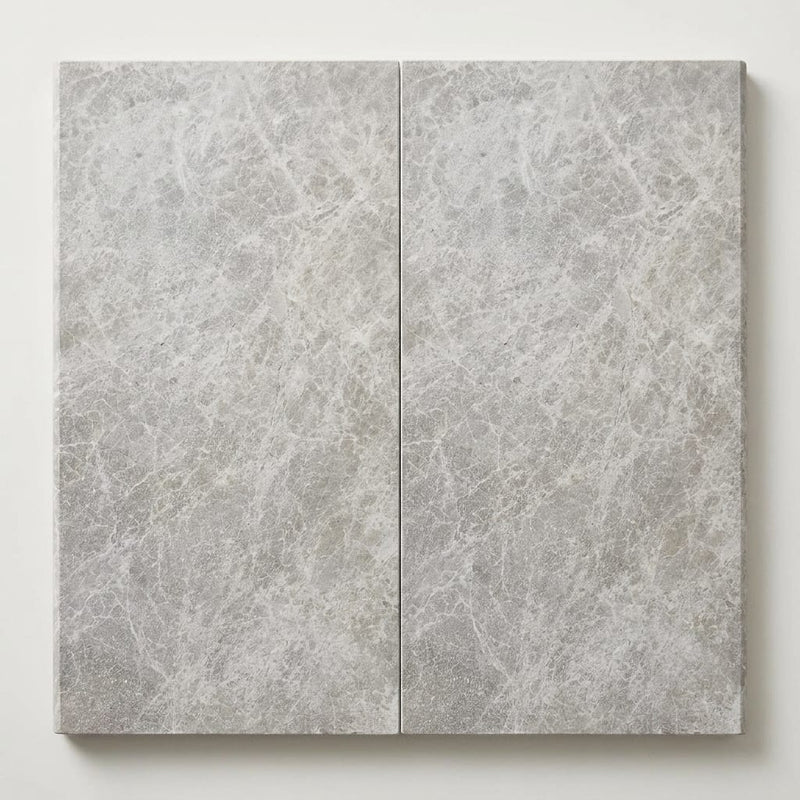 Tundra Marble Leather (Sandblasted & Brushed) 12 x 24 x 1.25 Bullnose Coping 12x24 close-up
