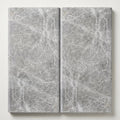 Tundra Marble Leather (Sandblasted & Brushed) 12 x 24 x 2 Double Bullnose Coping 12x24 close-up