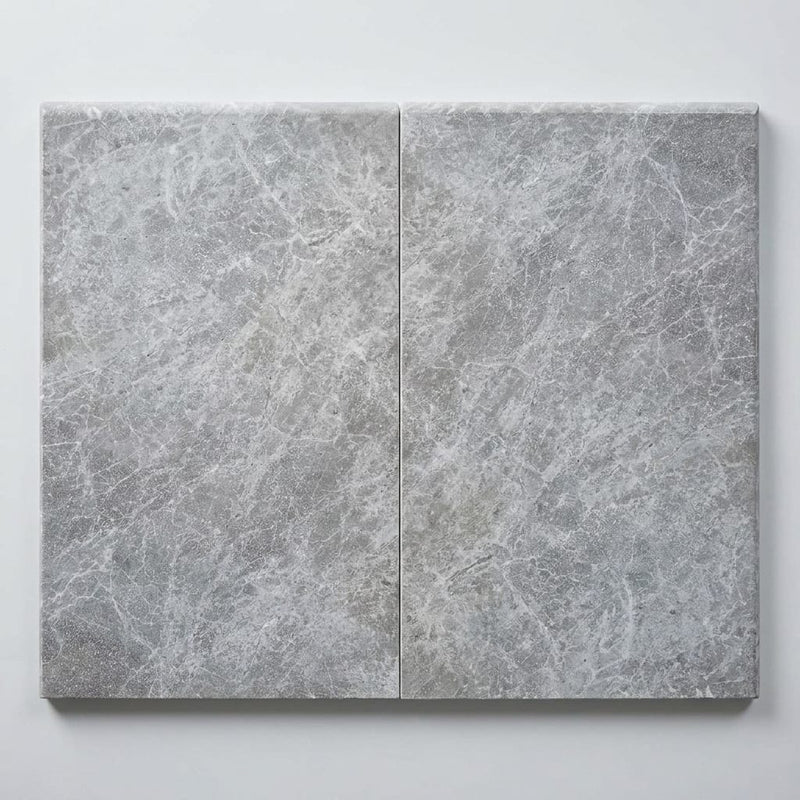 Tundra Marble Leather (Sandblasted & Brushed) 16 x 24 x 1.25 Bullnose Coping 16x24 close-up