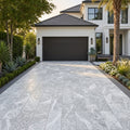 Tundra Marble Leather (Sandblasted & Brushed) 16 x 24 x 1.25 Paver 16x24 — Front Yard driveway