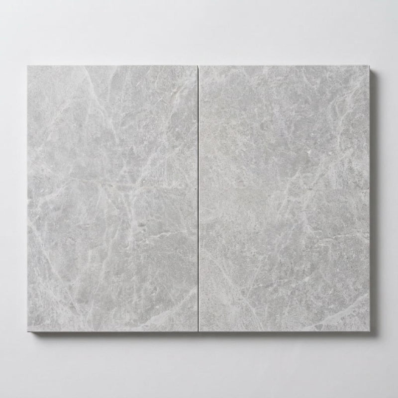 Tundra Marble Leather (Sandblasted & Brushed) 16 x 24 x 2 Double Modern Coping 16x24 close-up