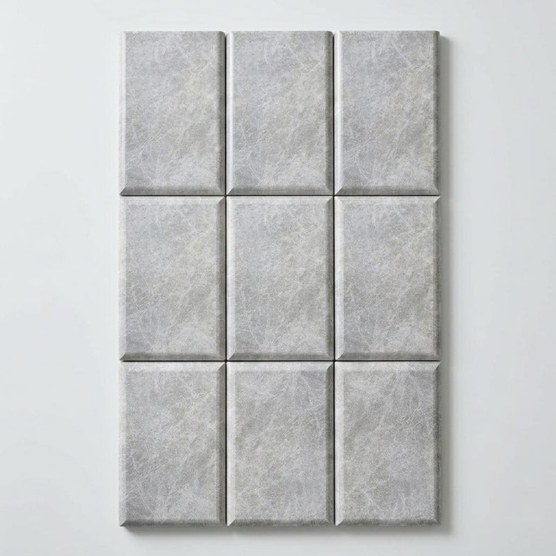 Tundra Marble Leather (Sandblasted & Brushed) 4 x 12 x 2 Bullnose Coping 4x12 close-up