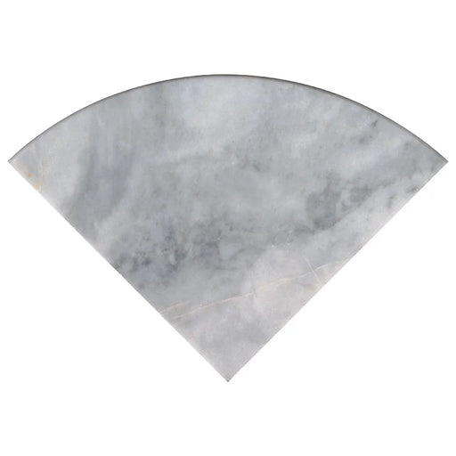 Turkish Carrara 18" Radius Shower Seat Polished Marble Trim