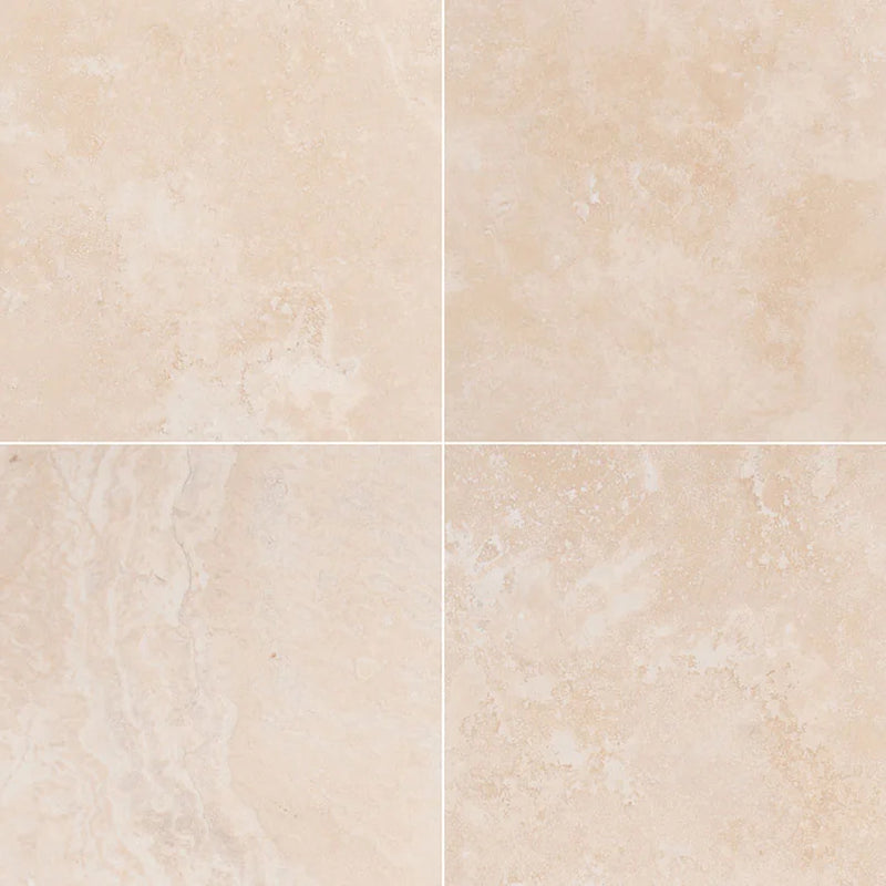 Tuscany Beige 12x12 Honed-Filled Travertine Tile