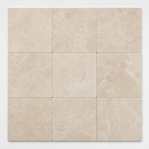 Tuscany Beige 12x12 Honed-Filled Travertine Tile close-up