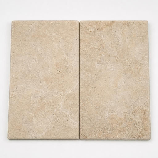 Tuscany Beige 12x24 HUFB 3CM Travertine Pool Coping close-up