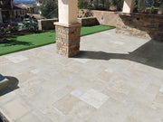 Tuscany Beige 12x24 Tumbled 3CM Travertine Paver