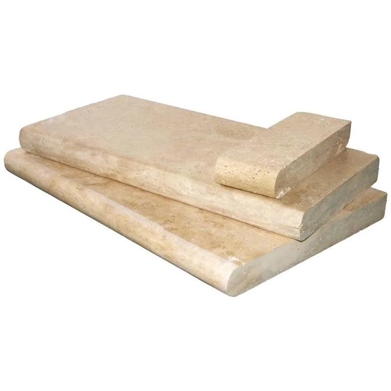 Tuscany Beige 16x24 HUFB 3CM Travertine Pool Coping