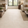 Tuscany Beige 18x18 Honed-Filled Travertine Tile — Family Room floor