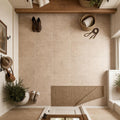 Tuscany Classic 12x12 HF Travertine Tile — Mudroom floor