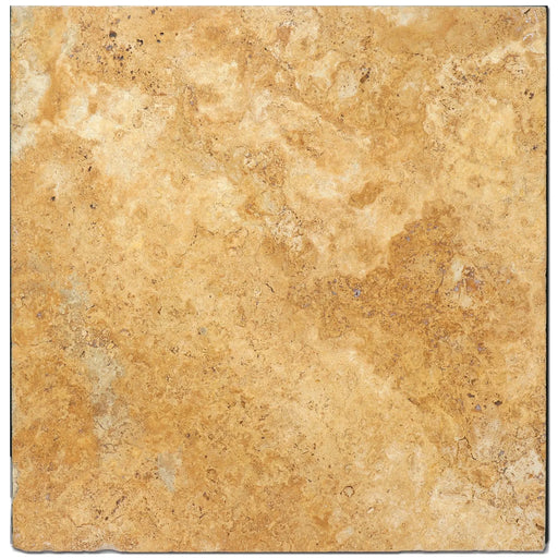 Antique Travertine Tuscany Gold 18x18 Tumbled Tile