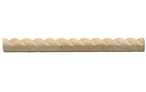 Yellow (Tuscany Gold) 1x12 Domed Honed Travertine Trim