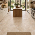 Tuscany Ivory 12x12 HF Travertine Tile — Kitchen floor